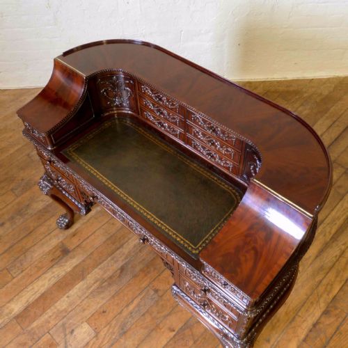 VICTORIAN MAHOGANY CARLTON HOUSE DESK - ADDITIONAL PHOTO 17