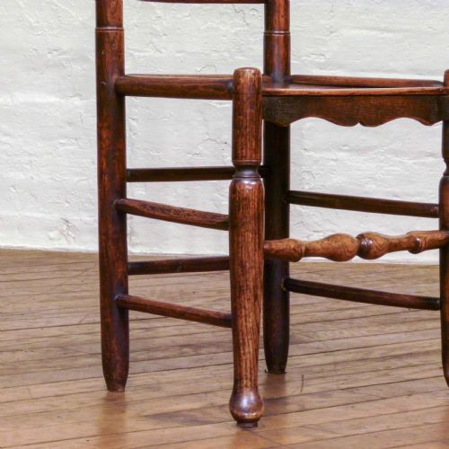 SET OF EIGHT 18TH CENTURY ASH AND ELM COUNTRY CHAIRS - ADDITIONAL PHOTO 9