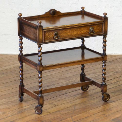 oak tea trolley - CATEGORY: ANTIQUE MISCELLANEOUS - DATED 1920