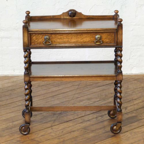 OAK TEA TROLLEY - ADDITIONAL PHOTO 2