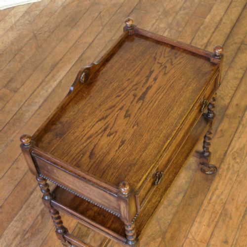 OAK TEA TROLLEY - ADDITIONAL PHOTO 9