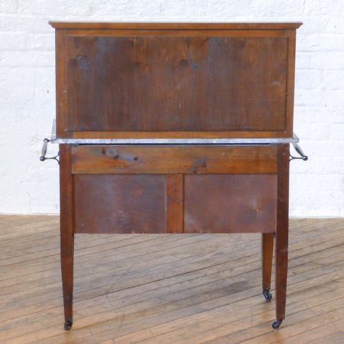 EDWARDIAN WALNUT WASHSTAND - ADDITIONAL PHOTO 8