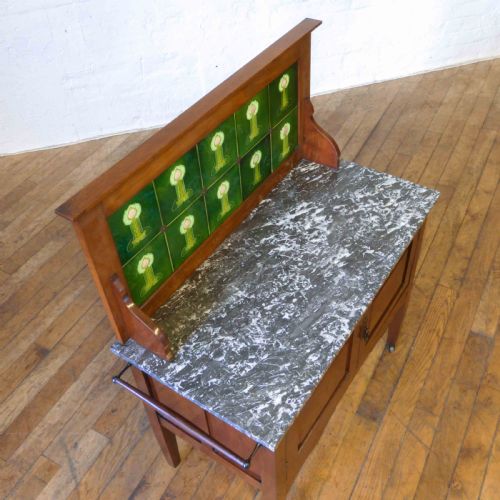 EDWARDIAN WALNUT WASHSTAND - ADDITIONAL PHOTO 10