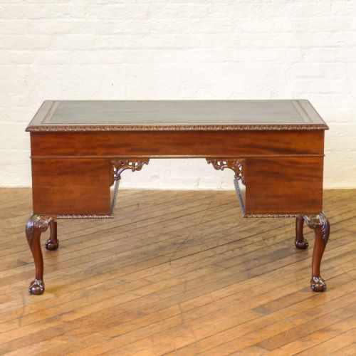 CHIPPENDALE STYLE MAHOGANY WRITING DESK - ADDITIONAL PHOTO 10