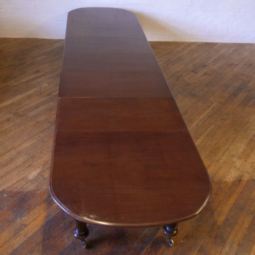 VICTORIAN EXTENDING MAHOGANY TABLE - ADDITIONAL PHOTO 2