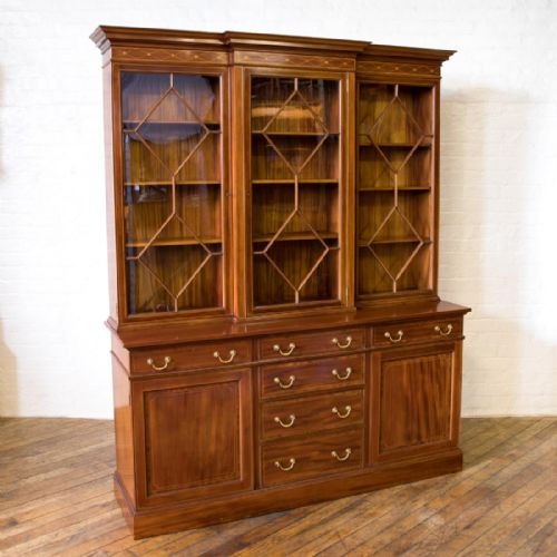 edwardian mahogany bookcase - CATEGORY: ANTIQUE BOOKCASES - DATED EDWARDIAN