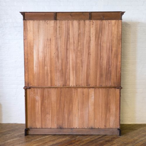 EDWARDIAN MAHOGANY BOOKCASE - ADDITIONAL PHOTO 11