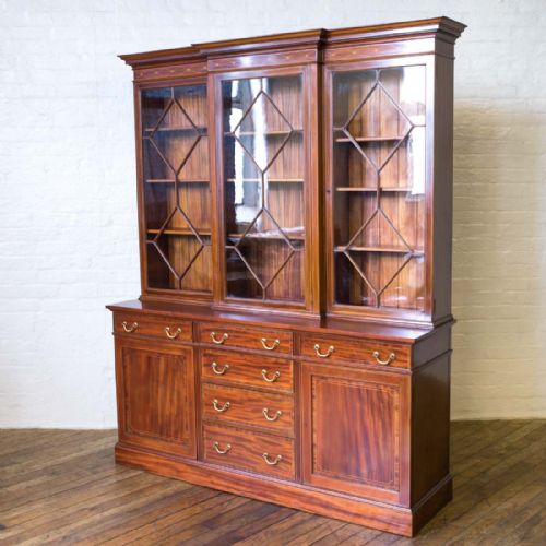 EDWARDIAN MAHOGANY BOOKCASE - ADDITIONAL PHOTO 13