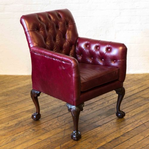 victorian gentleman's library armchair - CATEGORY: ANTIQUE CHAIRS - DATED VICTORIAN