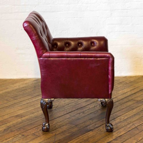 VICTORIAN GENTLEMAN'S LIBRARY ARMCHAIR - ADDITIONAL PHOTO 1