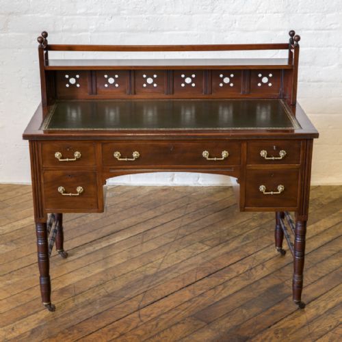 aesthetic movement desk - CATEGORY: ANTIQUE DESKS - DATED VICTORIAN