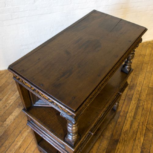 VICTORIAN OAK COURT CUPBOARD - ADDITIONAL PHOTO 9