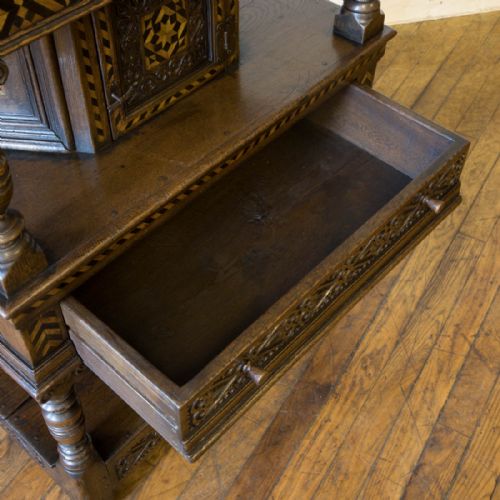 VICTORIAN OAK COURT CUPBOARD - ADDITIONAL PHOTO 10