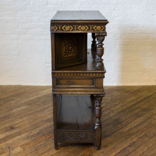 VICTORIAN OAK COURT CUPBOARD - ADDITIONAL PHOTO 11