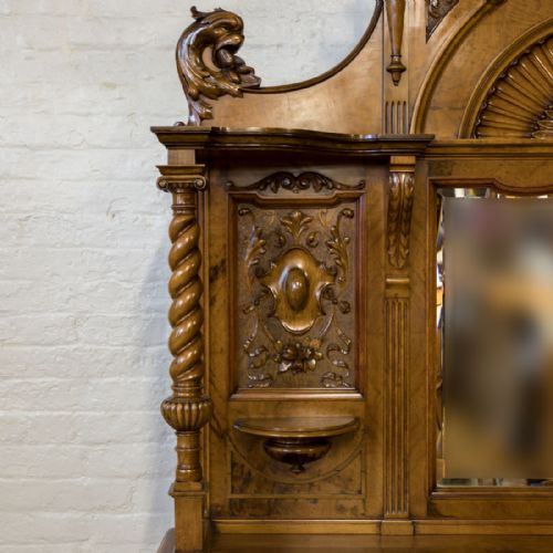 VICTORIAN POLLARD OAK SIDEBOARD - ADDITIONAL PHOTO 5