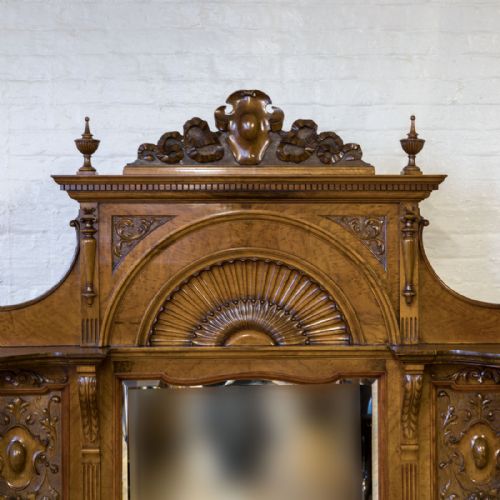VICTORIAN POLLARD OAK SIDEBOARD - ADDITIONAL PHOTO 7