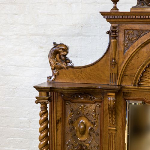 VICTORIAN POLLARD OAK SIDEBOARD - ADDITIONAL PHOTO 8