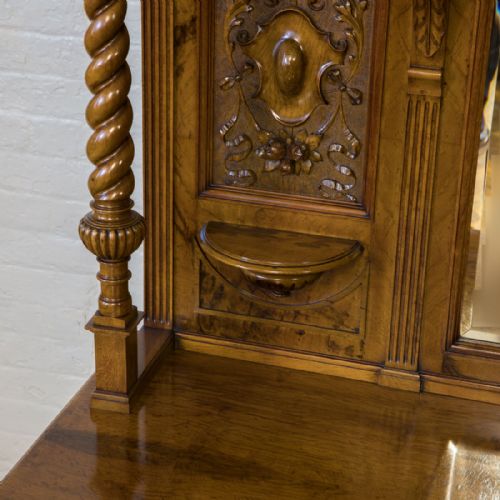 VICTORIAN POLLARD OAK SIDEBOARD - ADDITIONAL PHOTO 11