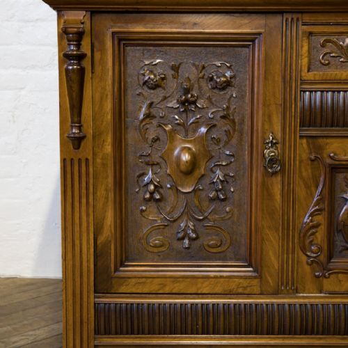 VICTORIAN POLLARD OAK SIDEBOARD - ADDITIONAL PHOTO 12