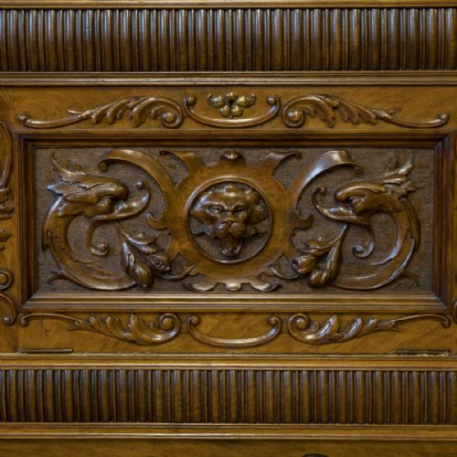 VICTORIAN POLLARD OAK SIDEBOARD - ADDITIONAL PHOTO 14