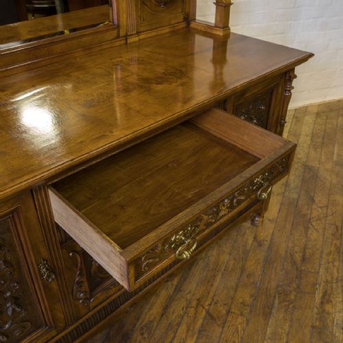 VICTORIAN POLLARD OAK SIDEBOARD - ADDITIONAL PHOTO 19