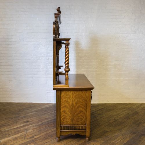 VICTORIAN POLLARD OAK SIDEBOARD - ADDITIONAL PHOTO 22