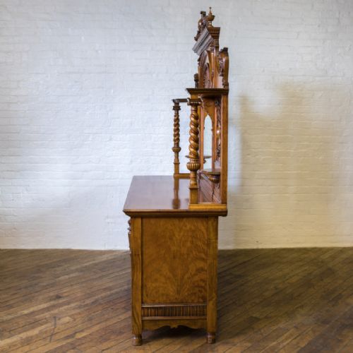 VICTORIAN POLLARD OAK SIDEBOARD - ADDITIONAL PHOTO 24