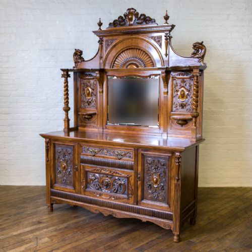 VICTORIAN POLLARD OAK SIDEBOARD - ADDITIONAL PHOTO 25