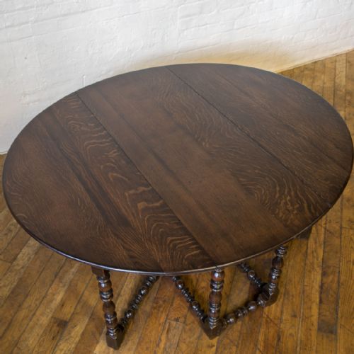 VICTORIAN OAK GATELEG TABLE - ADDITIONAL PHOTO 1