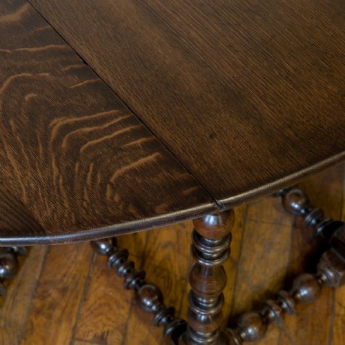 VICTORIAN OAK GATELEG TABLE - ADDITIONAL PHOTO 2