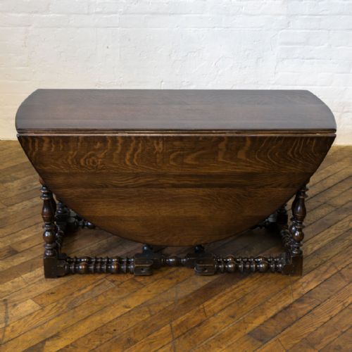 VICTORIAN OAK GATELEG TABLE - ADDITIONAL PHOTO 4