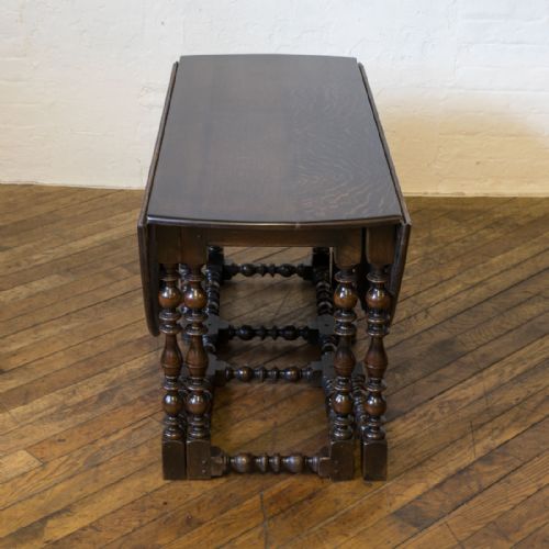 VICTORIAN OAK GATELEG TABLE - ADDITIONAL PHOTO 6