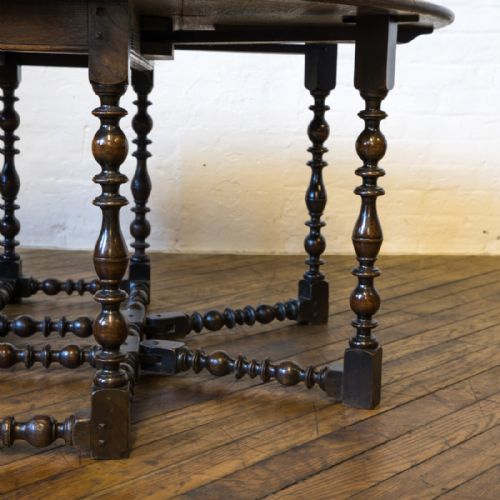 VICTORIAN OAK GATELEG TABLE - ADDITIONAL PHOTO 7
