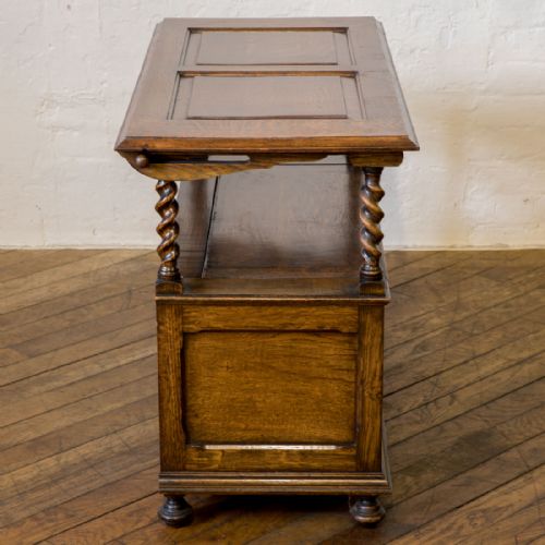 JACOBEAN STYLE OAK MONKS BENCH - ADDITIONAL PHOTO 13