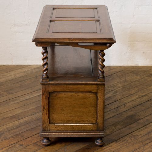 JACOBEAN STYLE OAK MONKS BENCH - ADDITIONAL PHOTO 16