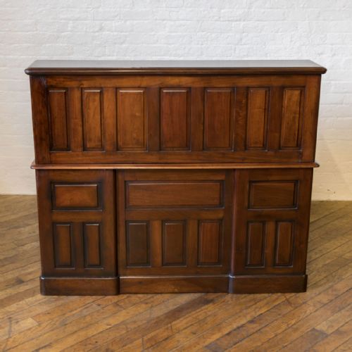 EDWARDIAN WALNUT ROLL TOP DESK - ADDITIONAL PHOTO 18