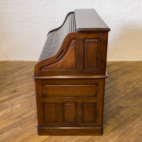 EDWARDIAN WALNUT ROLL TOP DESK - ADDITIONAL PHOTO 19