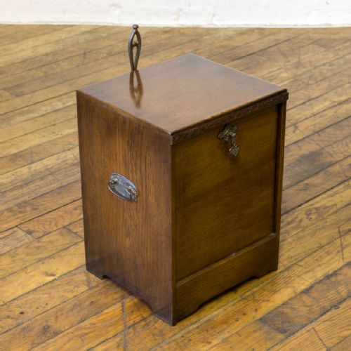 EDWARDIAN OAK COAL PURDONIUM - ADDITIONAL PHOTO 1