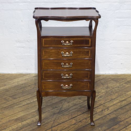 ART NOUVEAU MAHOGANY MUSIC CABINET - ADDITIONAL PHOTO 3