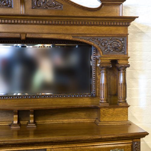 EDWARDIAN OAK SIDEBOARD - ADDITIONAL PHOTO 3