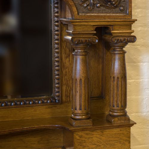 EDWARDIAN OAK SIDEBOARD - ADDITIONAL PHOTO 4
