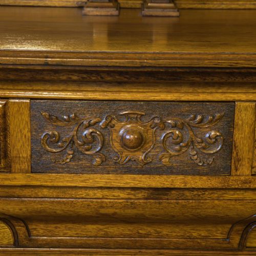 EDWARDIAN OAK SIDEBOARD - ADDITIONAL PHOTO 9