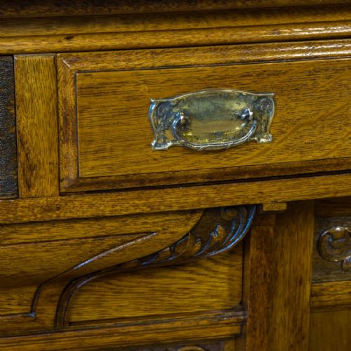 EDWARDIAN OAK SIDEBOARD - ADDITIONAL PHOTO 10