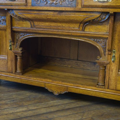 EDWARDIAN OAK SIDEBOARD - ADDITIONAL PHOTO 13