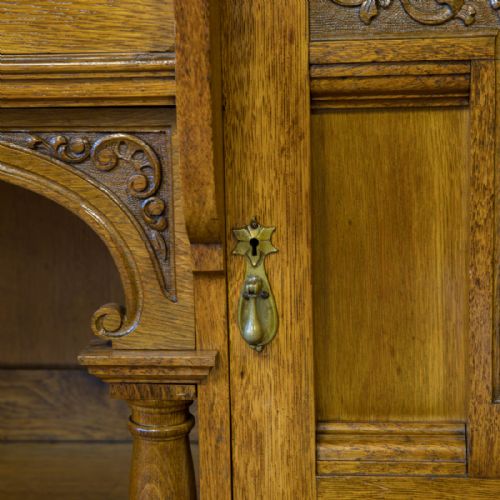 EDWARDIAN OAK SIDEBOARD - ADDITIONAL PHOTO 14