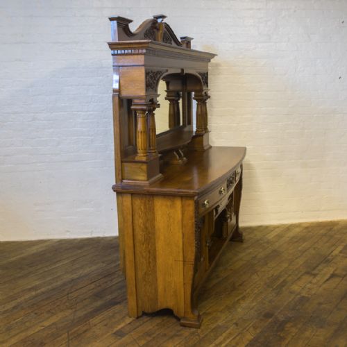 EDWARDIAN OAK SIDEBOARD - ADDITIONAL PHOTO 17