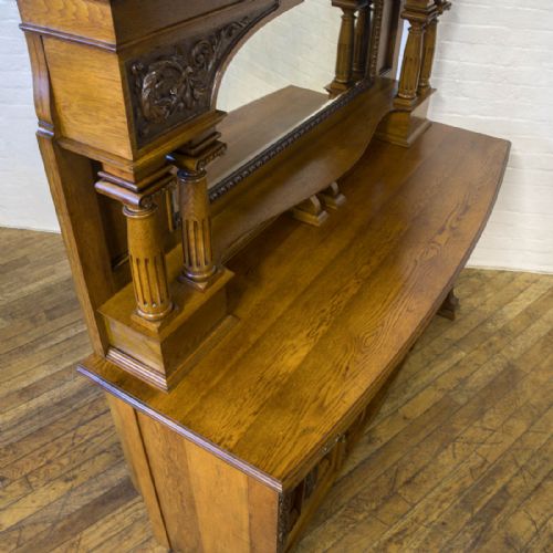 EDWARDIAN OAK SIDEBOARD - ADDITIONAL PHOTO 18