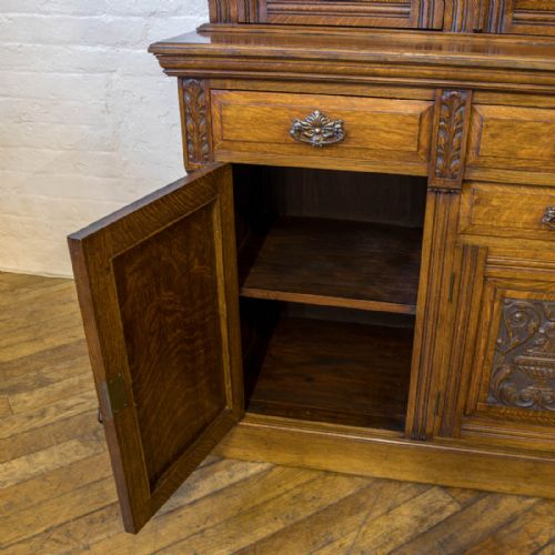 EDWARDIAN OAK BOOKCASE - ADDITIONAL PHOTO 11