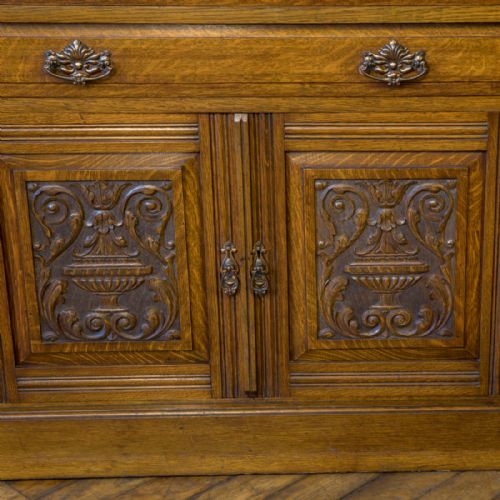 EDWARDIAN OAK BOOKCASE - ADDITIONAL PHOTO 13