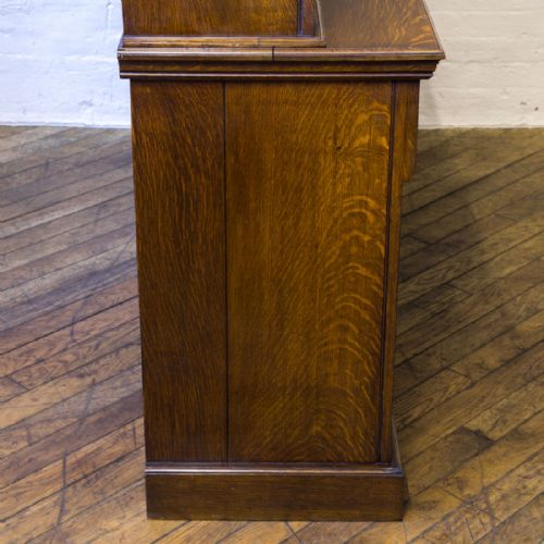 EDWARDIAN OAK BOOKCASE - ADDITIONAL PHOTO 17